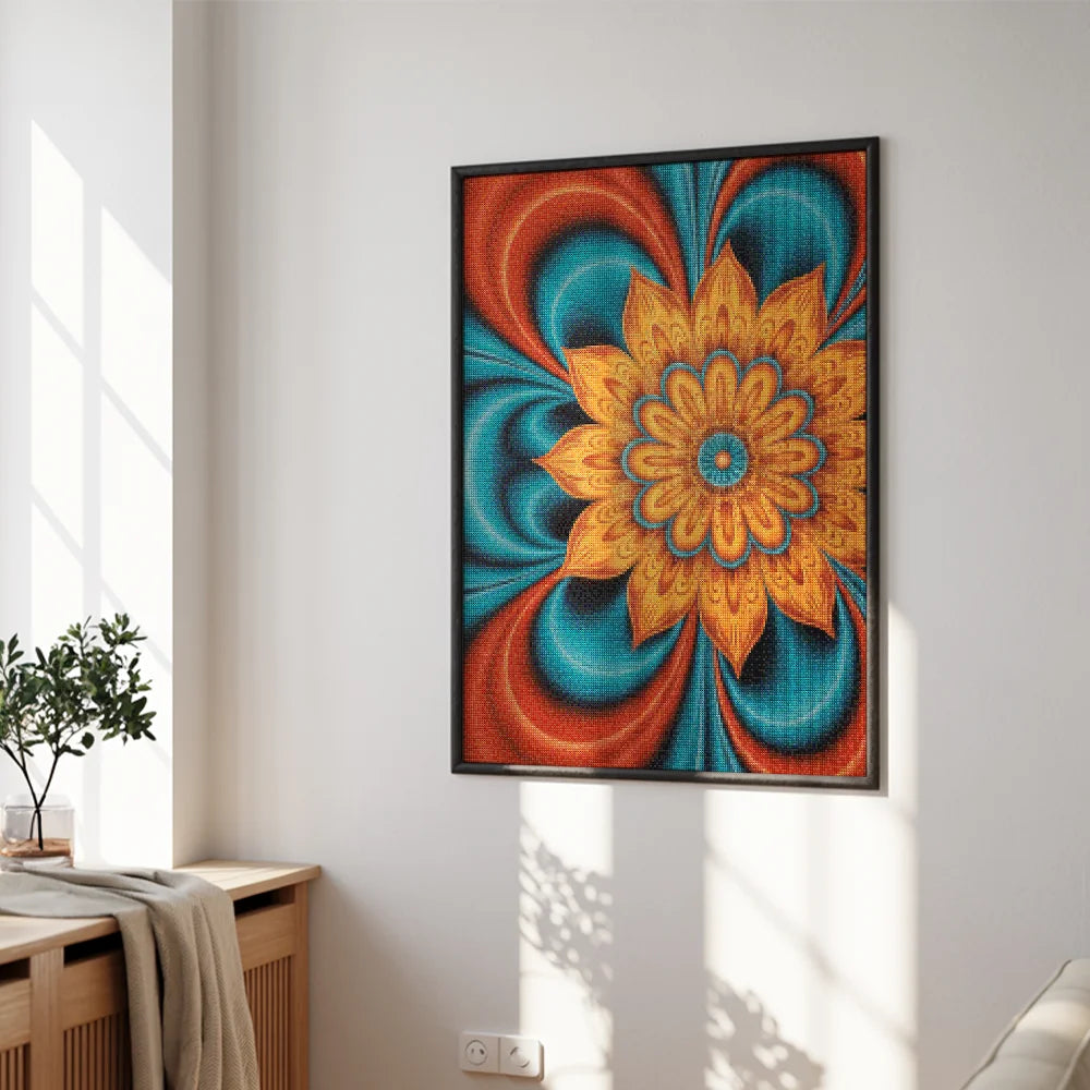 Diamond Painting - Spiralen van vuur en water