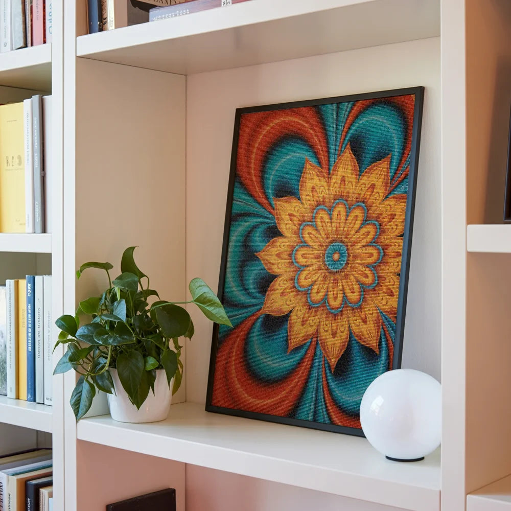 Diamond Painting - Spiralen van vuur en water