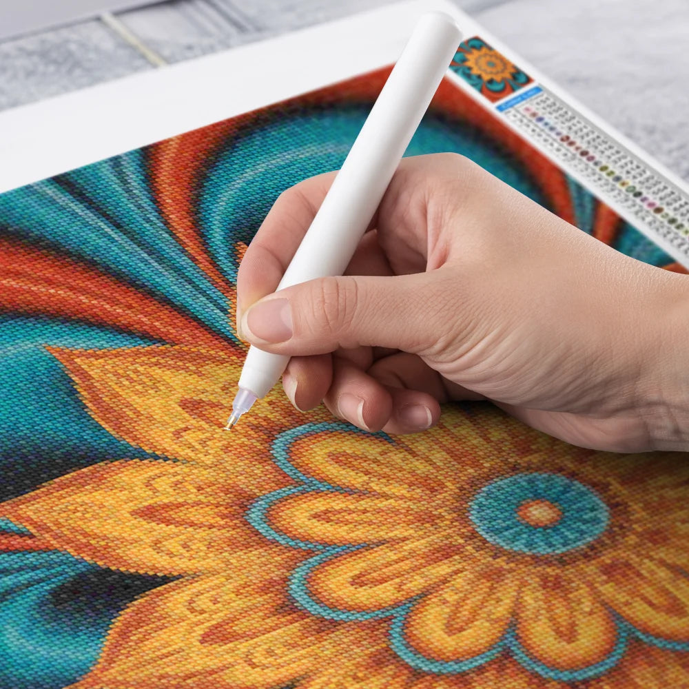 Diamond Painting - Spiralen van vuur en water