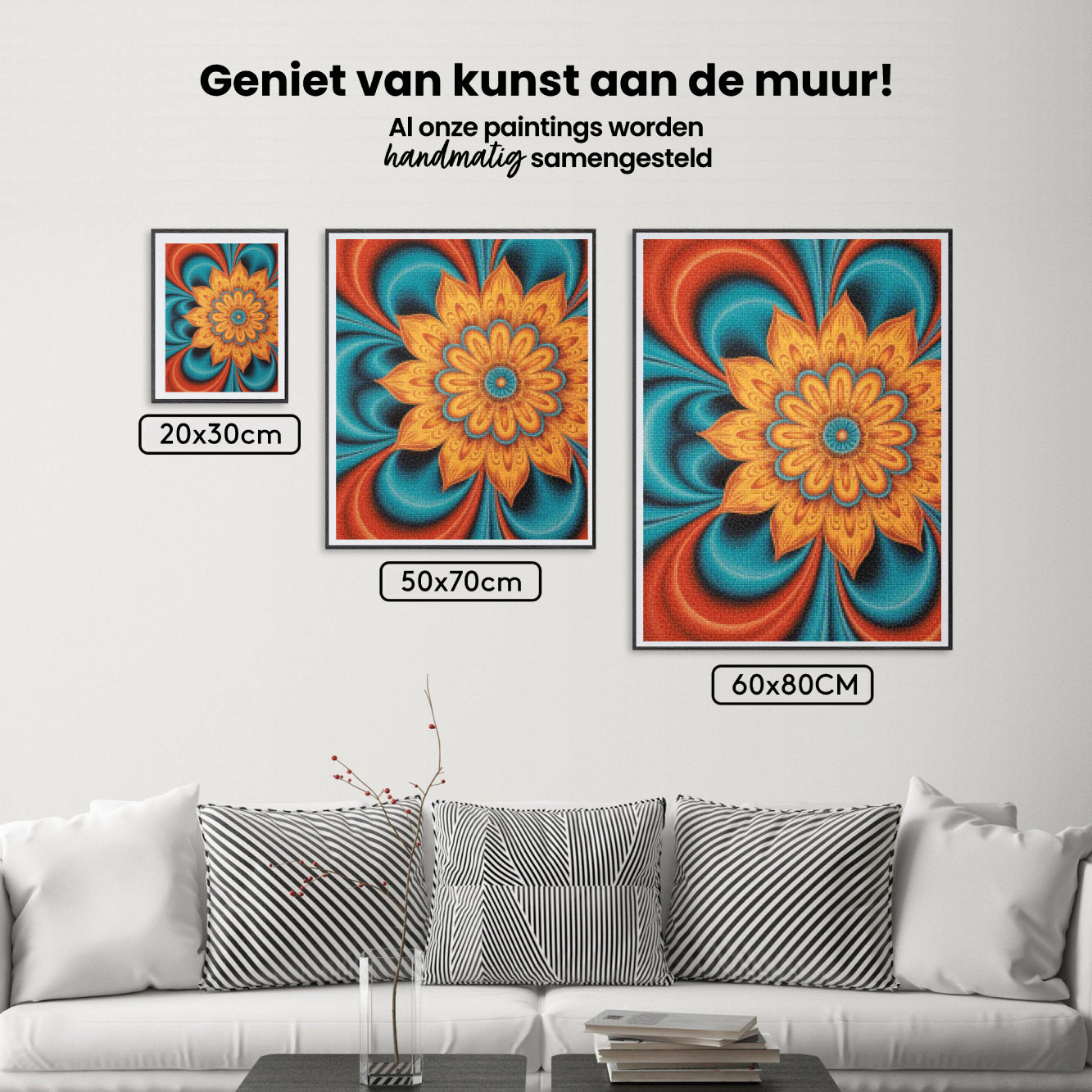Diamond Painting - Spiralen van vuur en water