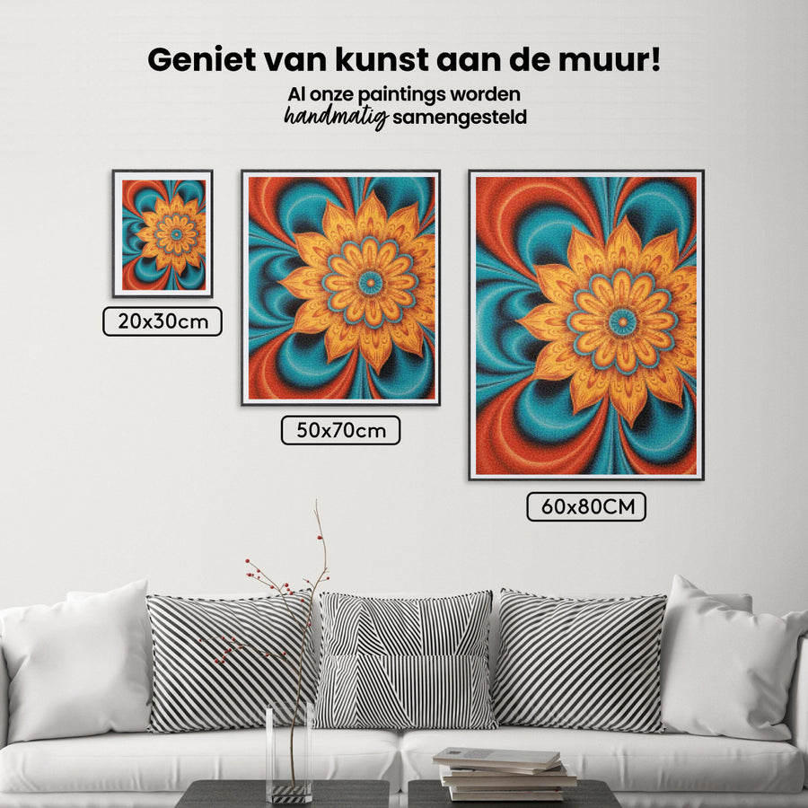 Diamond Painting - Spiralen van vuur en water