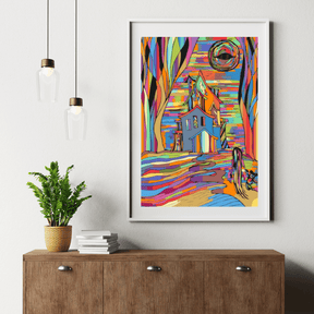 Diamond Painting - Spookachtig Kleurrijk Huis - SEOS Shop ®