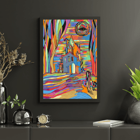 Diamond Painting - Spookachtig Kleurrijk Huis - SEOS Shop ®