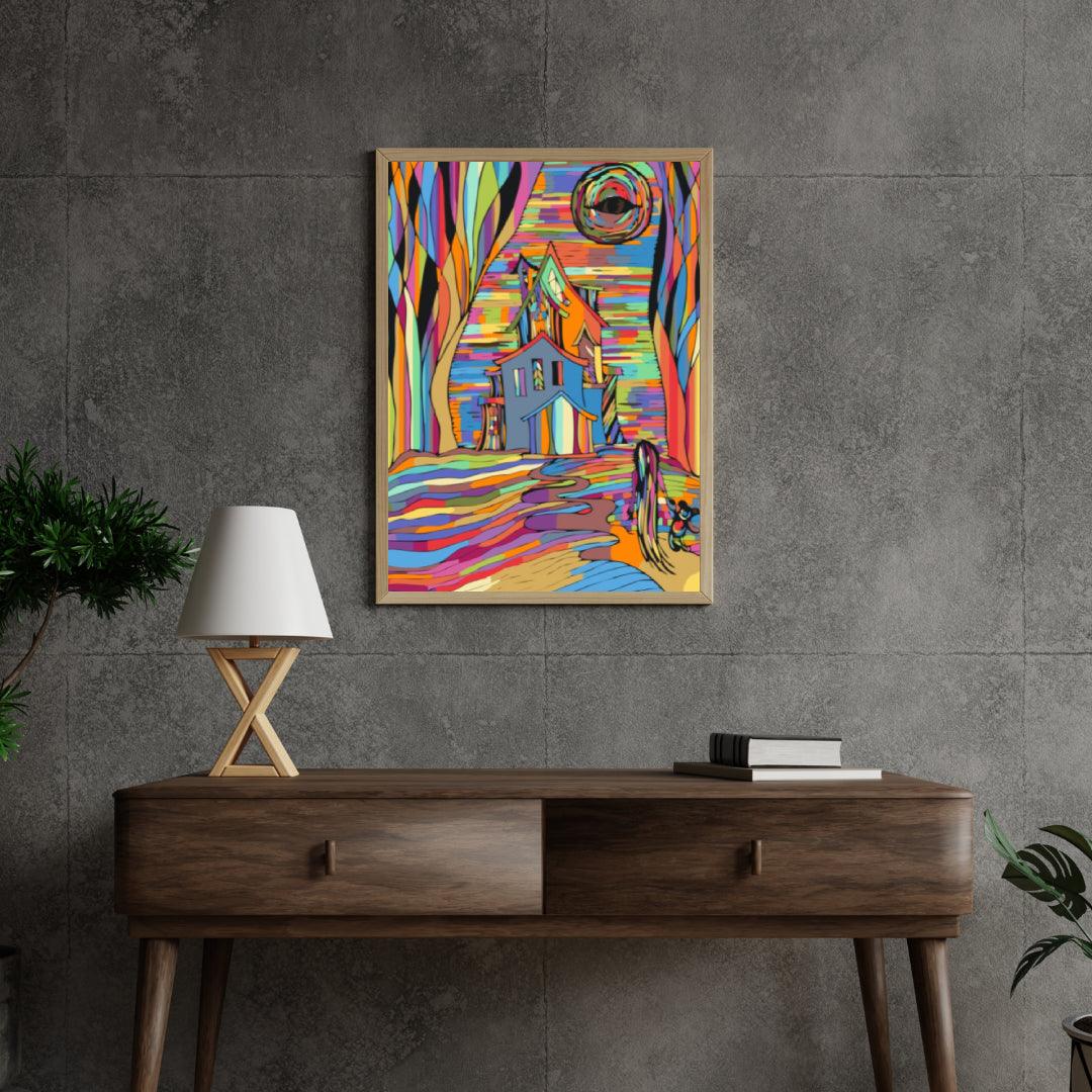 Diamond Painting - Spookachtig Kleurrijk Huis - SEOS Shop ®