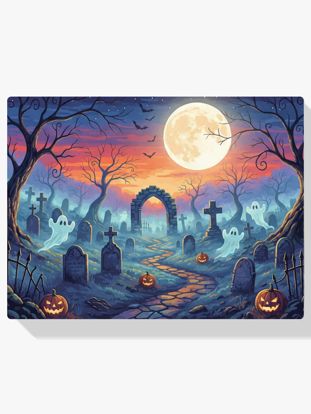 Diamond Painting - Spookachtige kerkhofnevel
