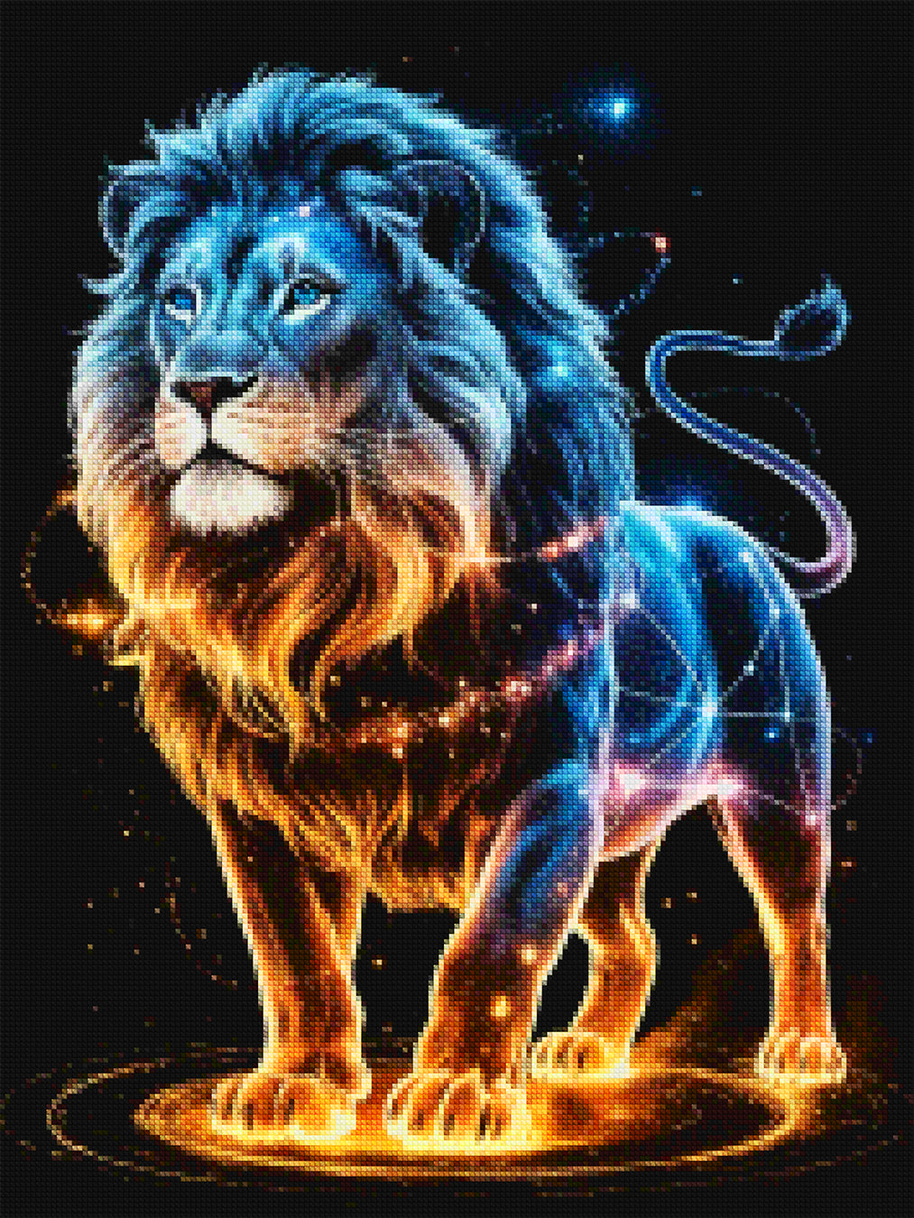 Diamond Painting - Sterrenbeeld - Leeuw
