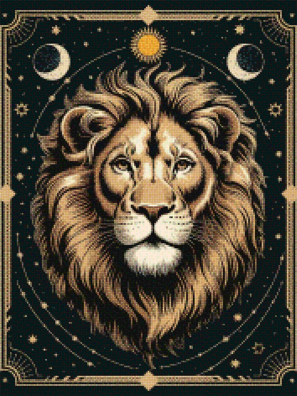 Diamond Painting - Sterrenbeeld - Leeuw