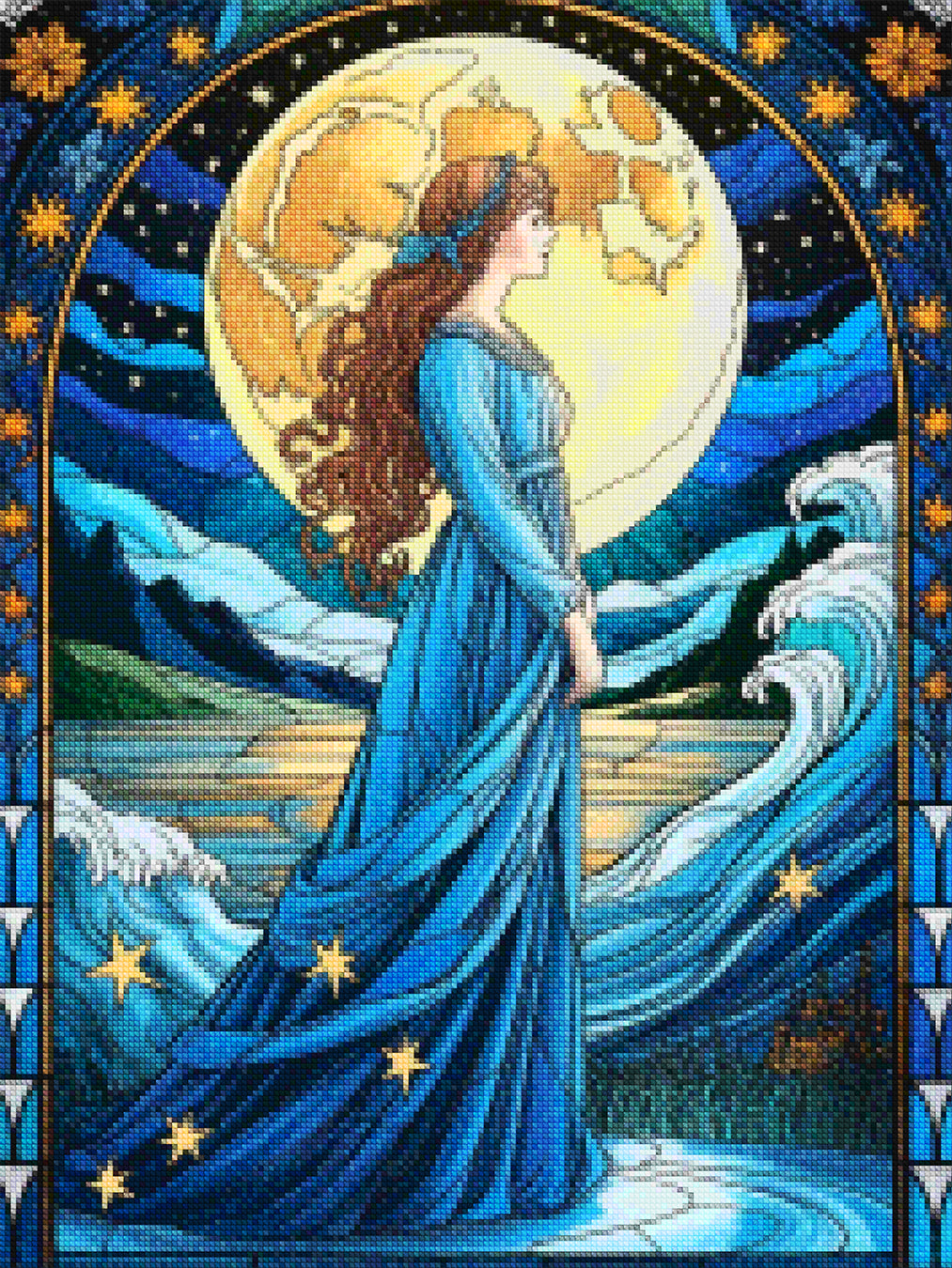 Diamond Painting - Sterrenbeeld - Maagd