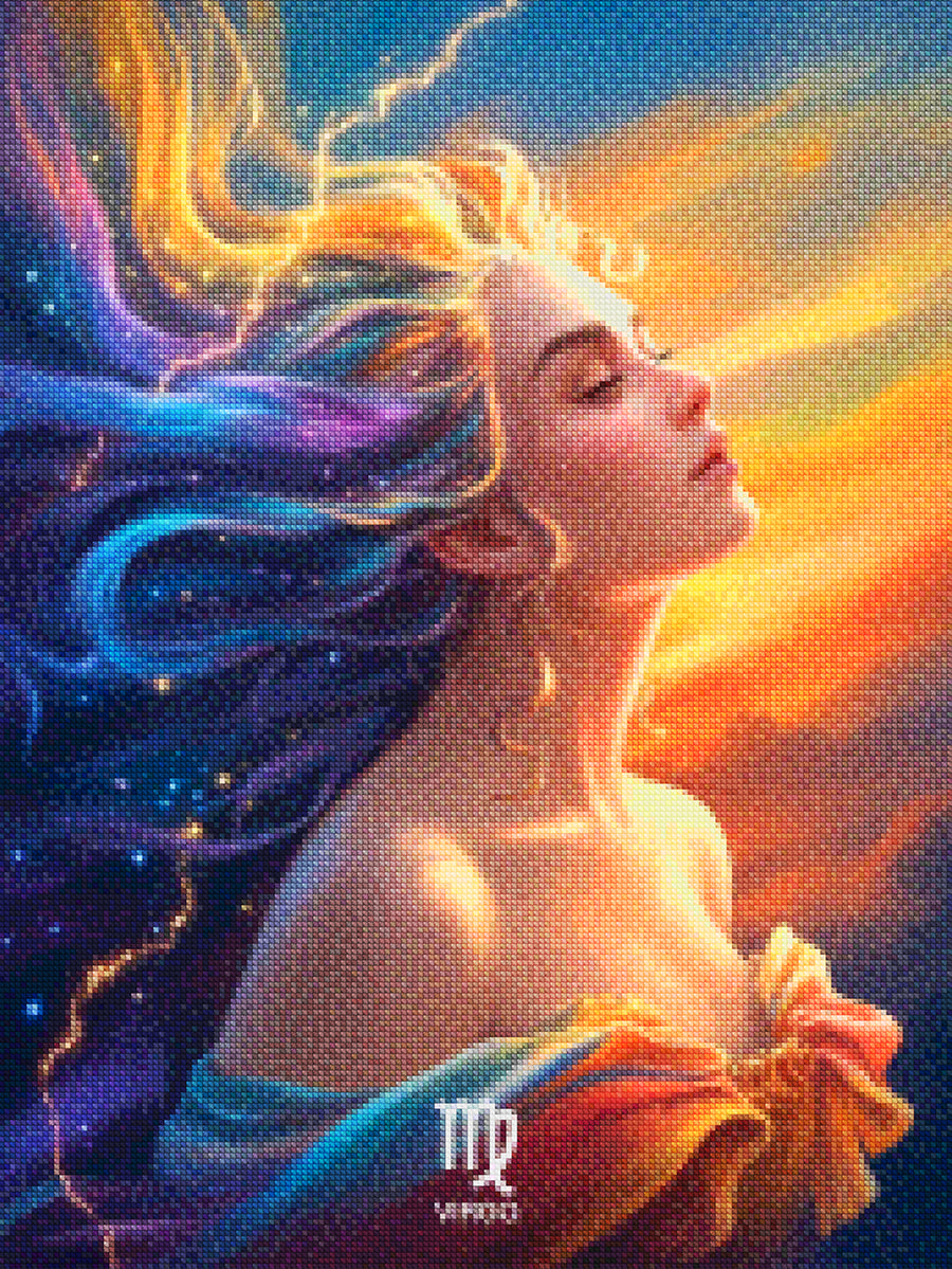 Diamond Painting - Sterrenbeeld - Maagd