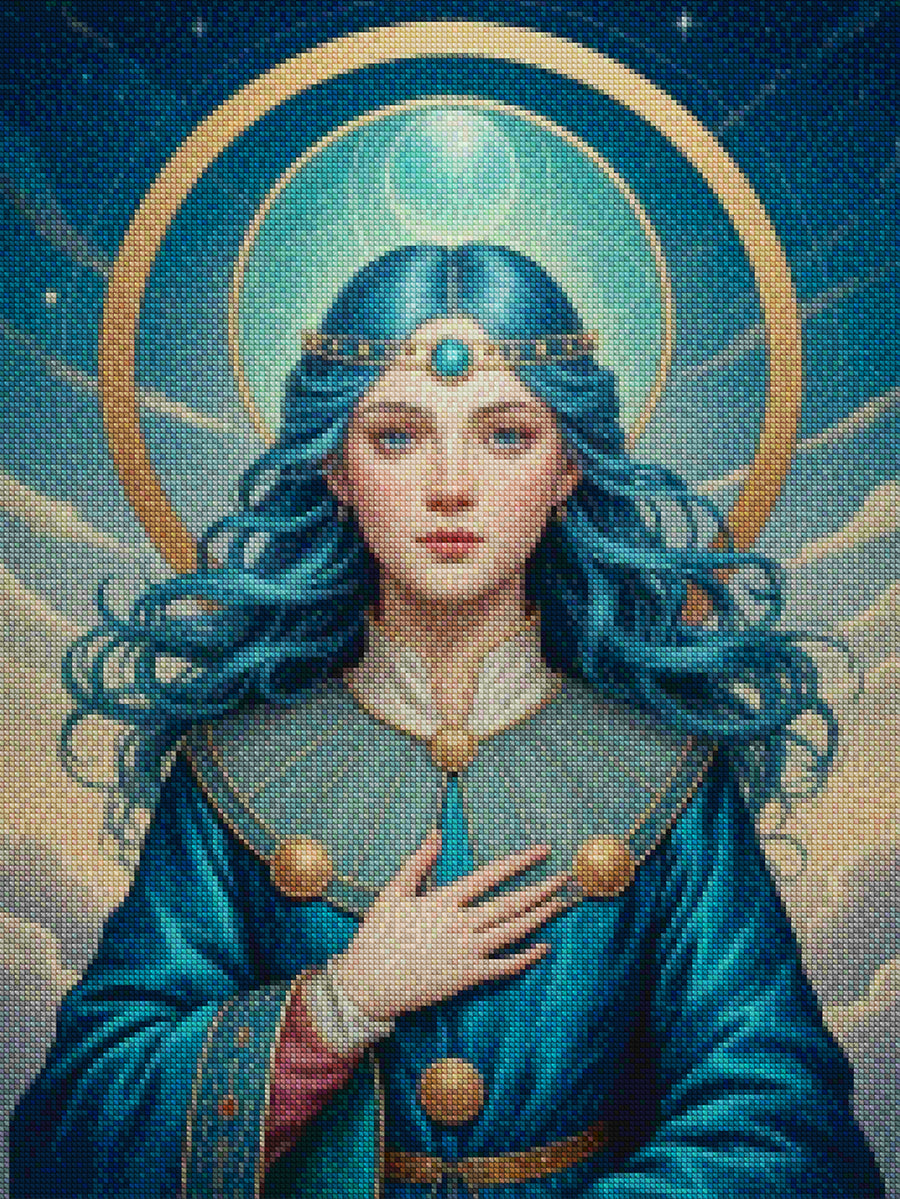 Diamond Painting - Sterrenbeeld - Maagd