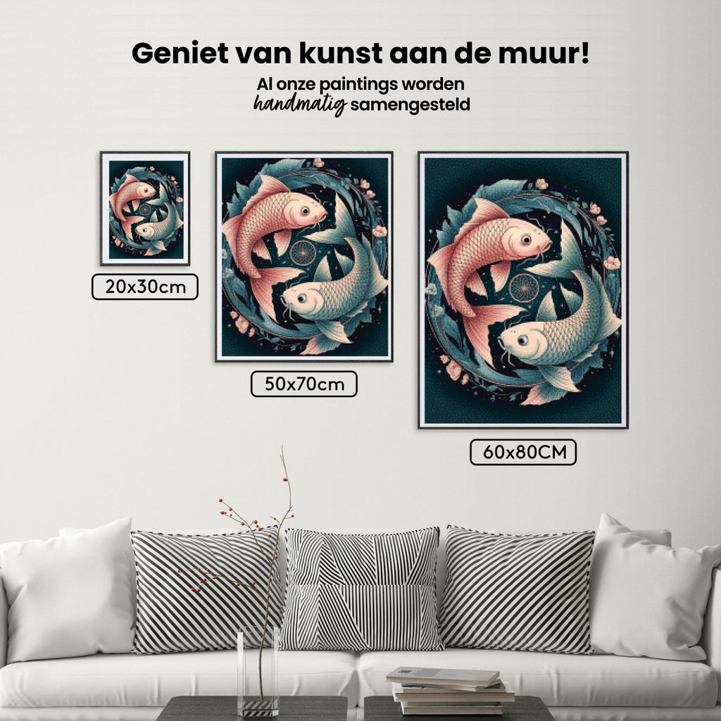 Diamond Painting - Sterrenbeeld - Vissen