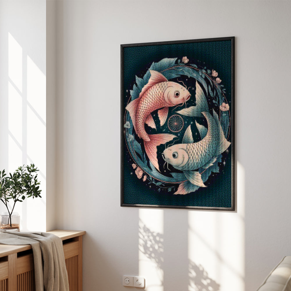Diamond Painting - Sterrenbeeld - Vissen