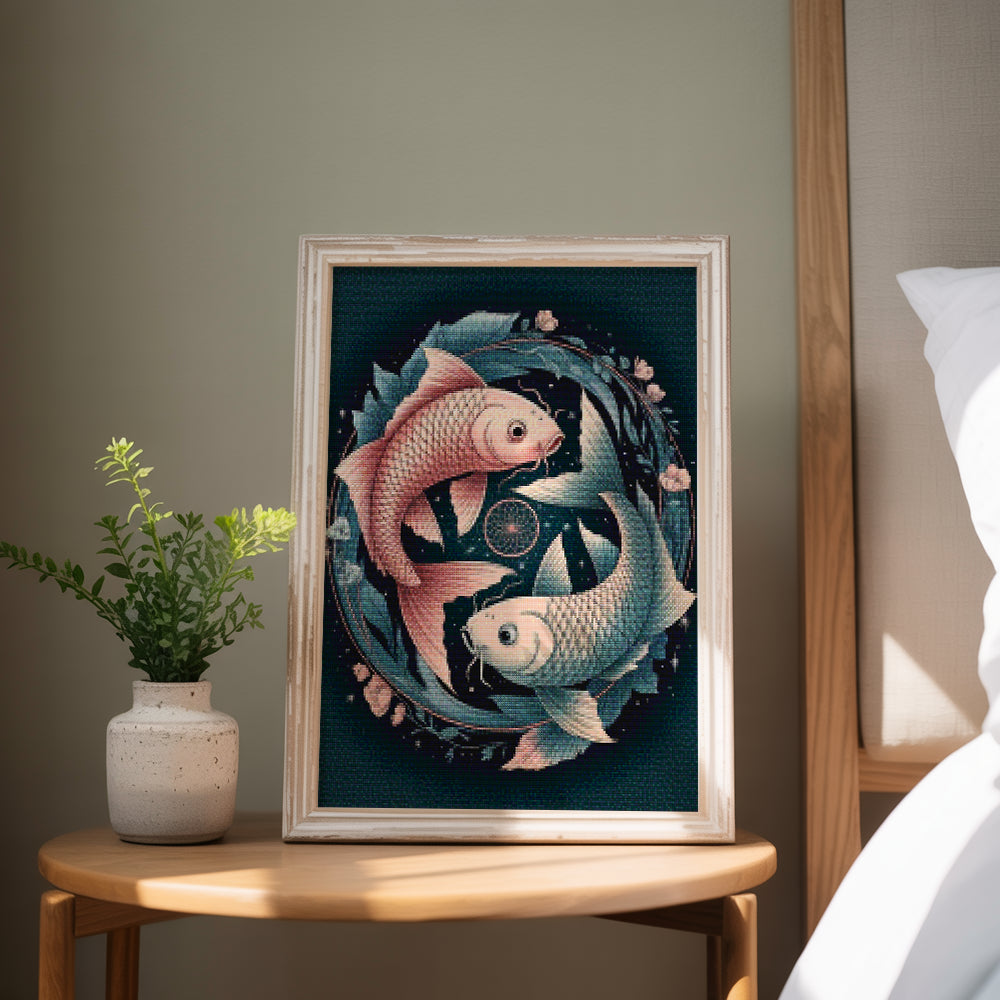 Diamond Painting - Sterrenbeeld - Vissen
