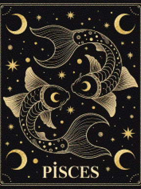 Diamond Painting - Sterrenbeeld - Vissen