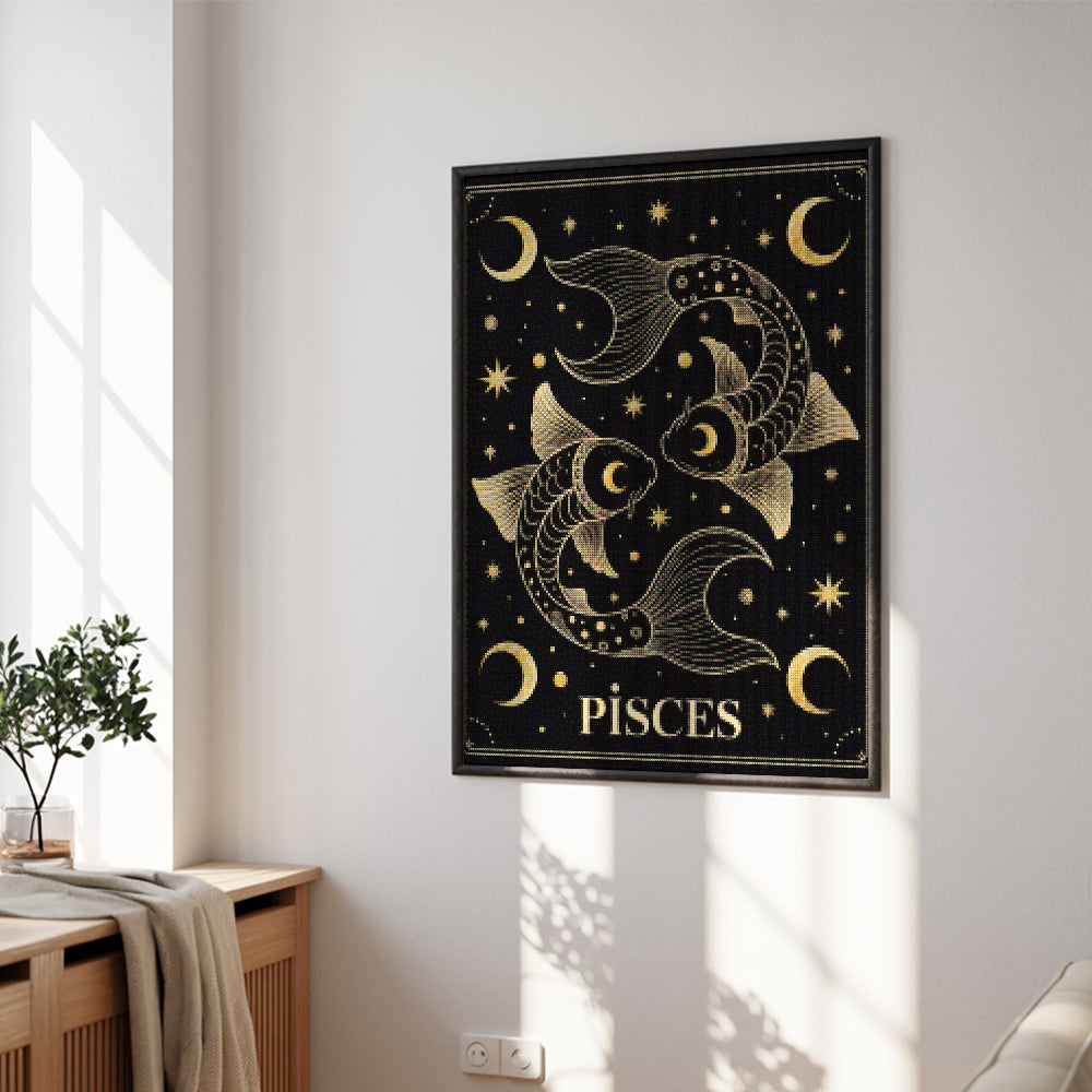 Diamond Painting - Sterrenbeeld - Vissen