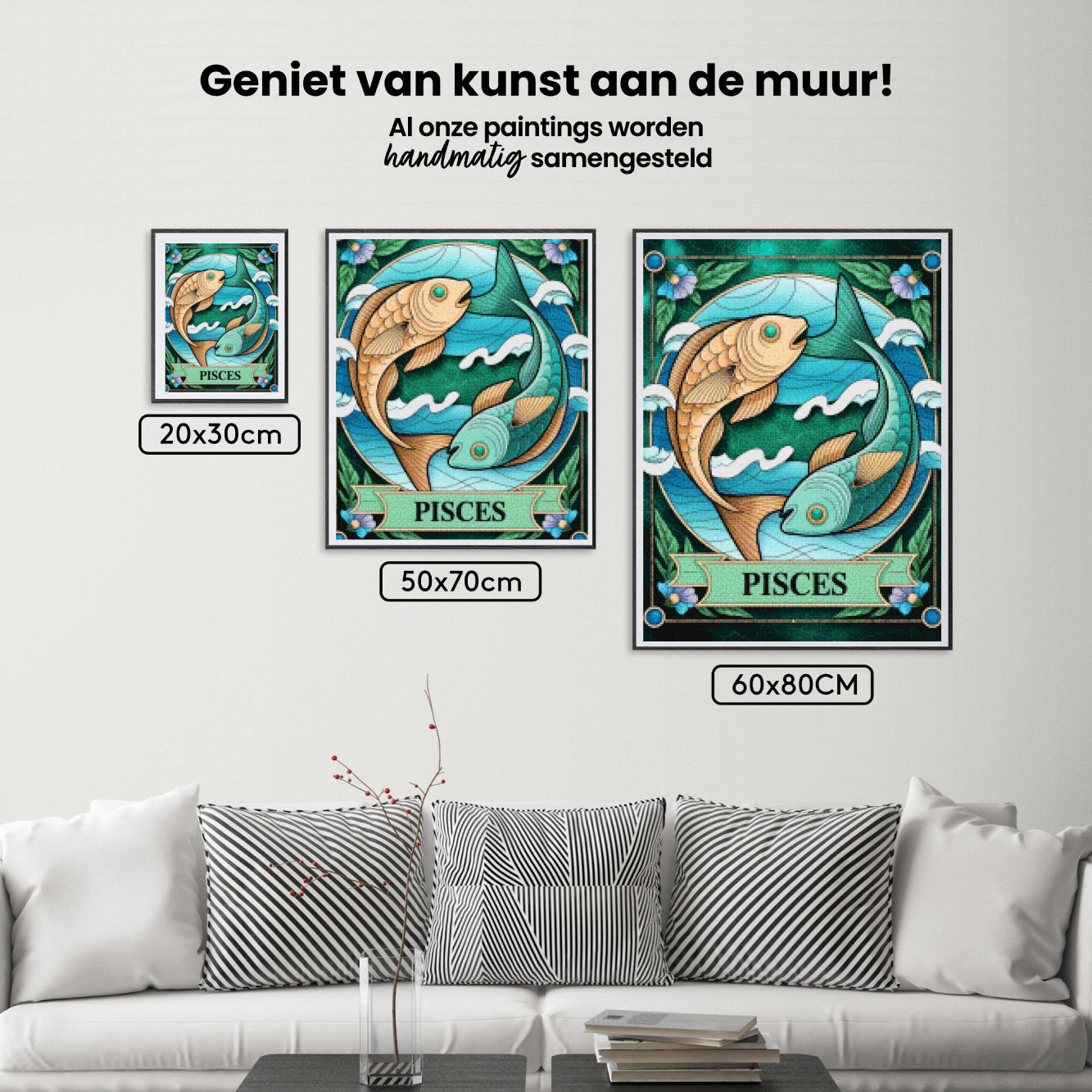 Diamond Painting - Sterrenbeeld - Vissen
