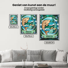 Diamond Painting - Sterrenbeeld - Vissen