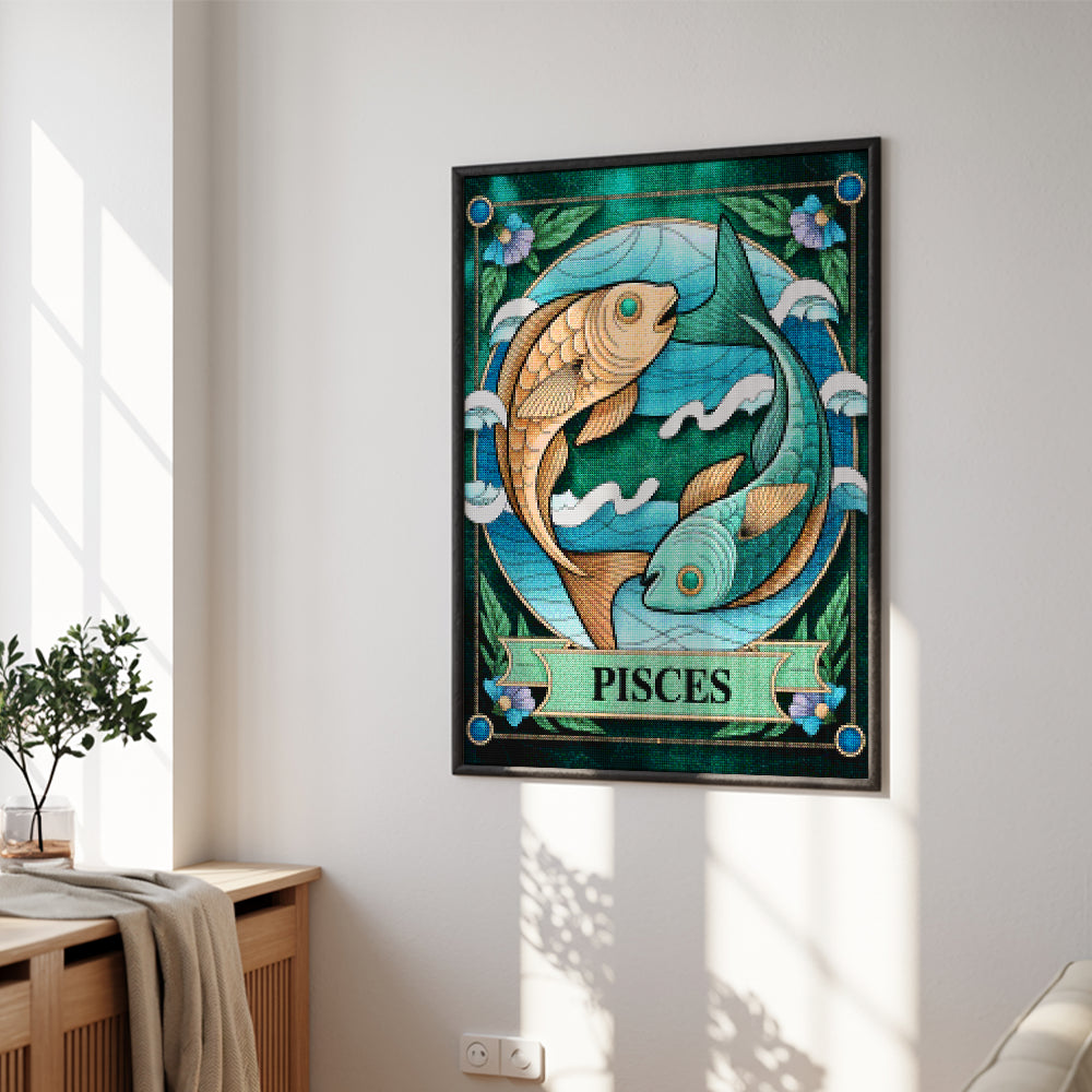 Diamond Painting - Sterrenbeeld - Vissen