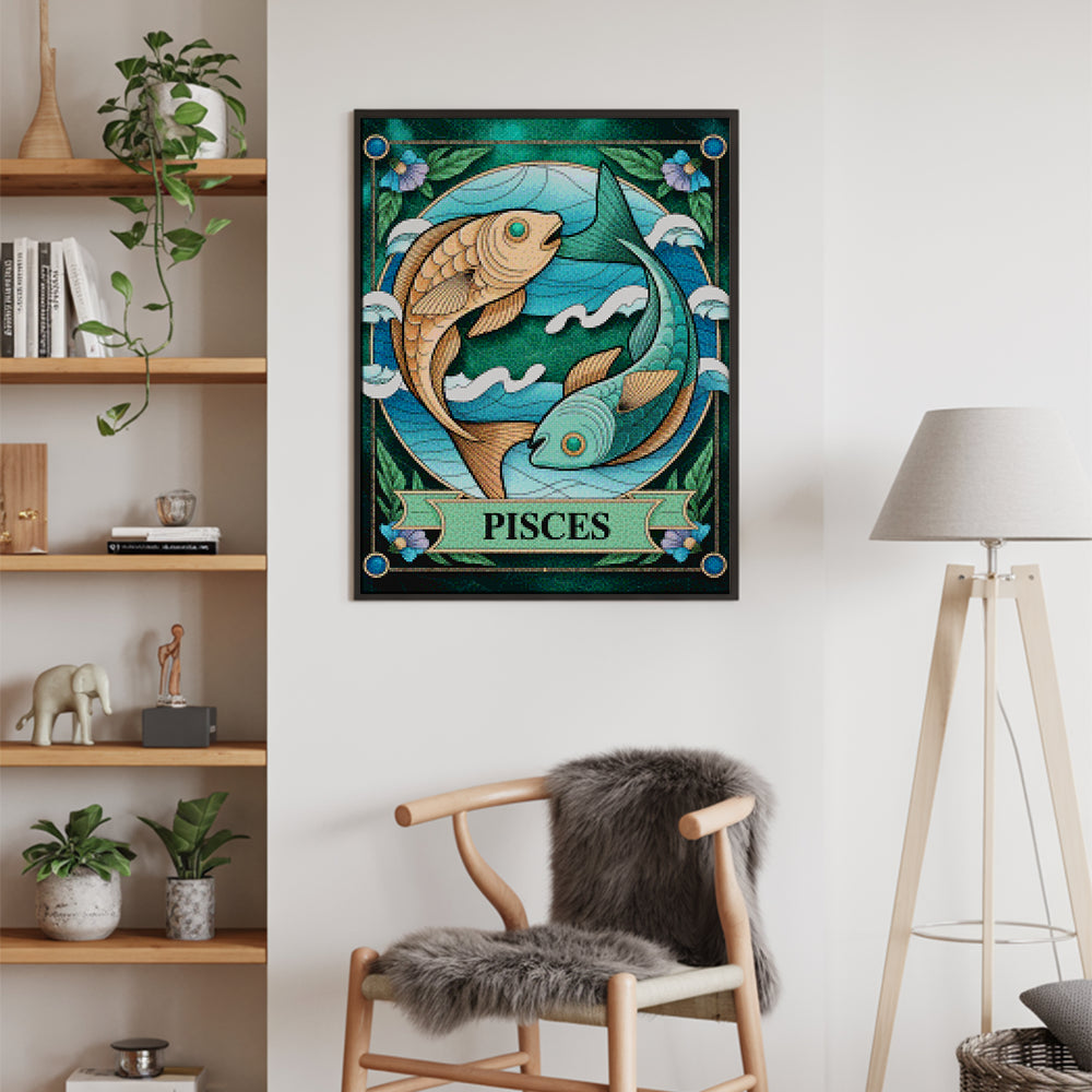 Diamond Painting - Sterrenbeeld - Vissen