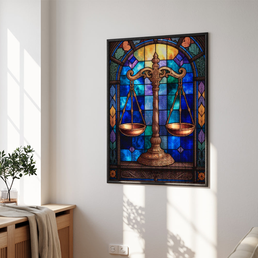 Diamond Painting - Sterrenbeeld - Weegschaal