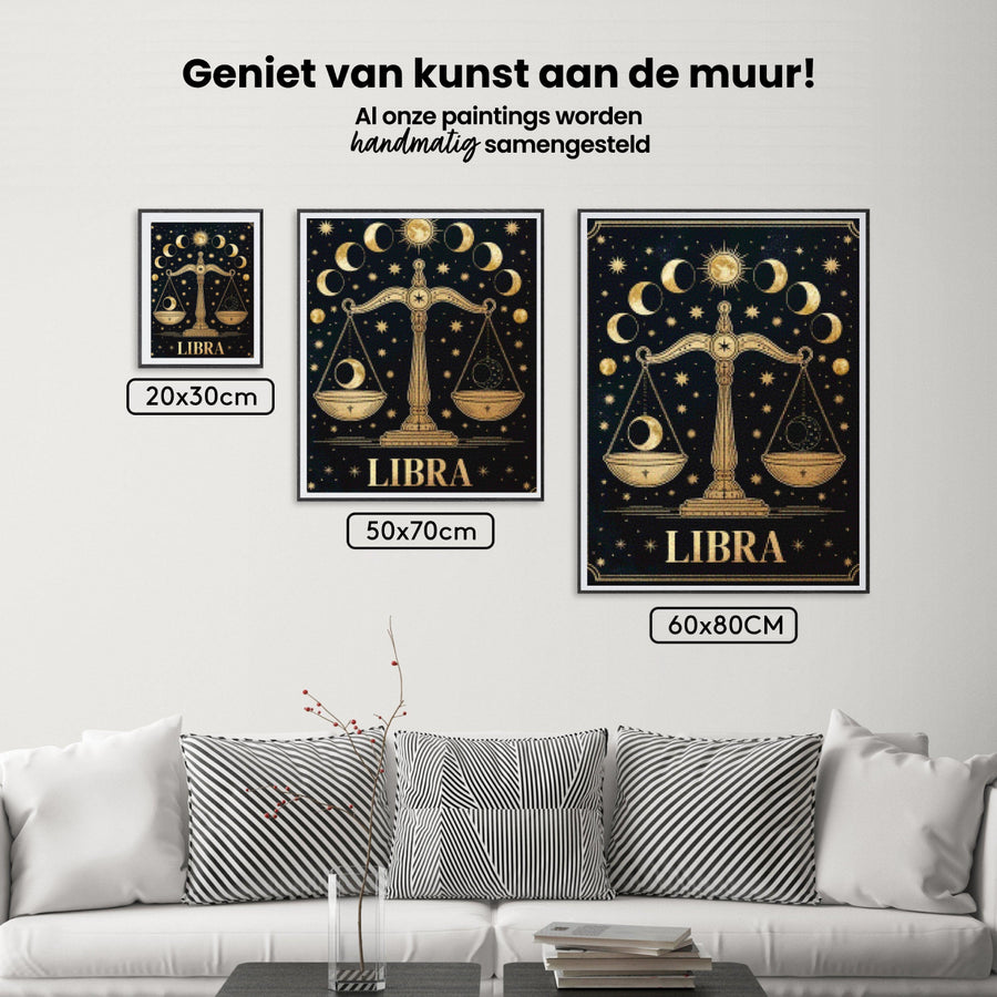 Diamond Painting - Sterrenbeeld - Weegschaal
