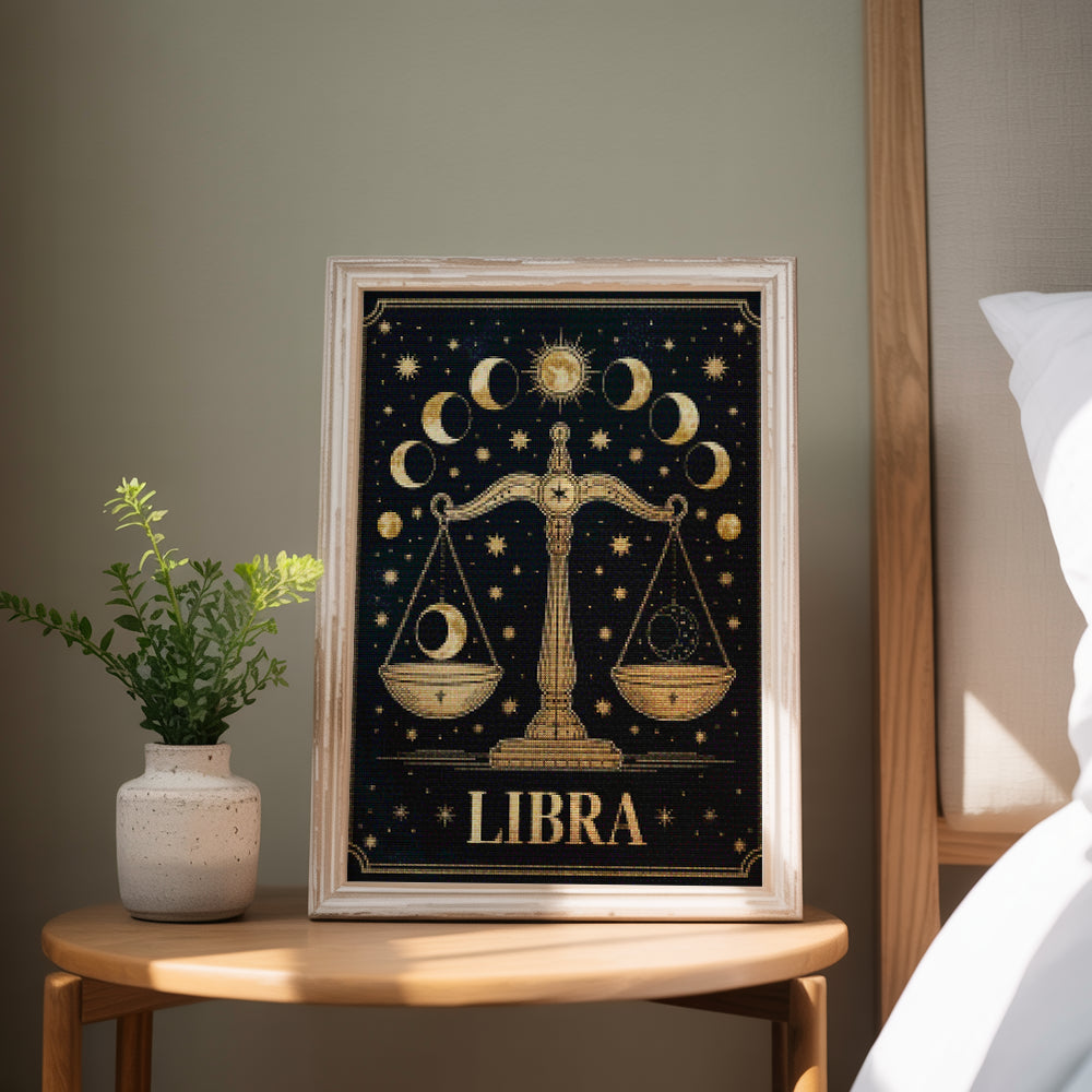 Diamond Painting - Sterrenbeeld - Weegschaal