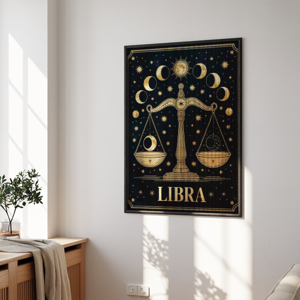 Diamond Painting - Sterrenbeeld - Weegschaal