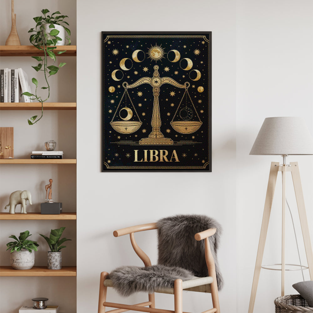 Diamond Painting - Sterrenbeeld - Weegschaal