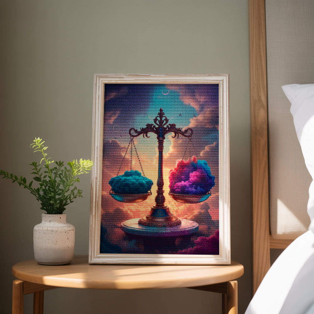 Diamond Painting - Sterrenbeeld - Weegschaal