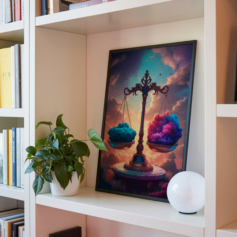 Diamond Painting - Sterrenbeeld - Weegschaal