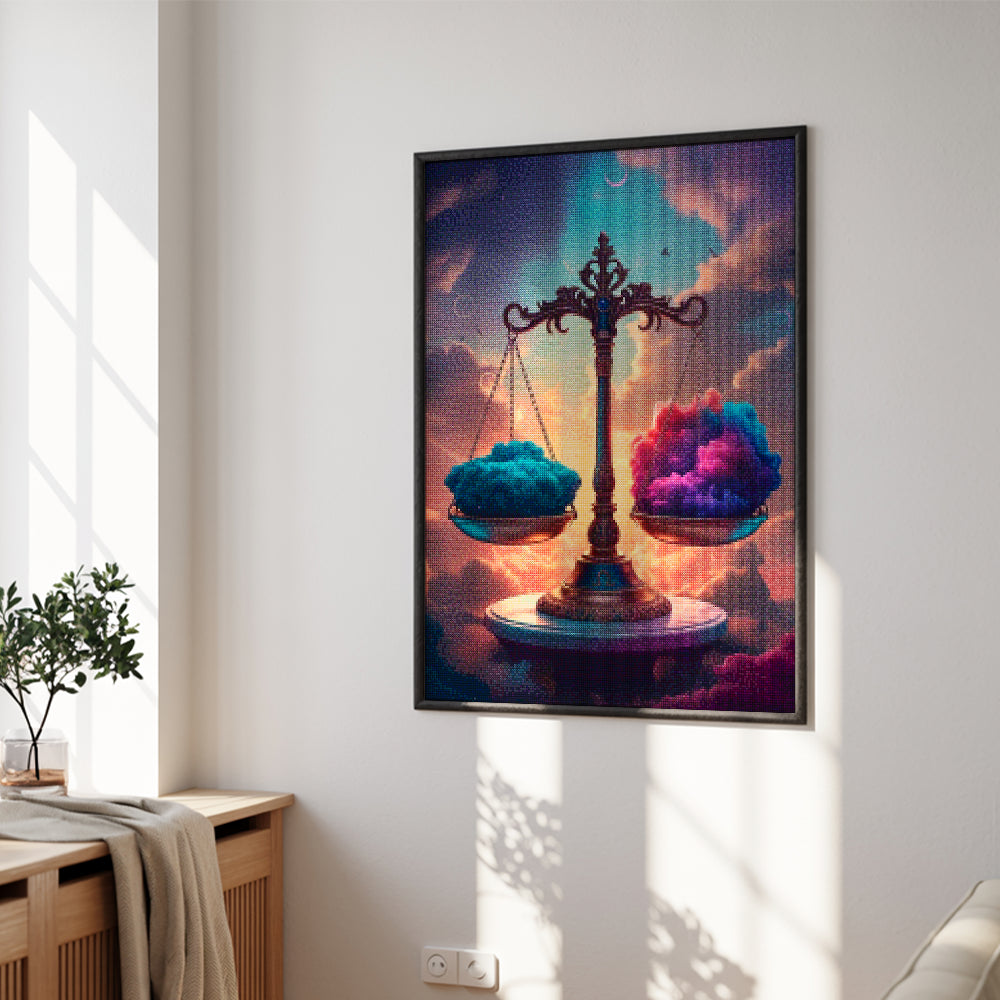 Diamond Painting - Sterrenbeeld - Weegschaal