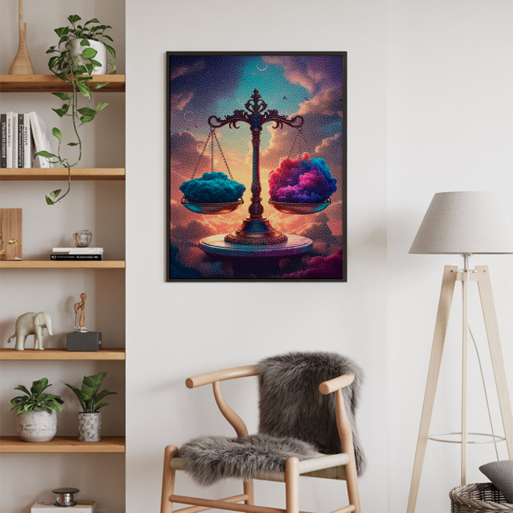 Diamond Painting - Sterrenbeeld - Weegschaal
