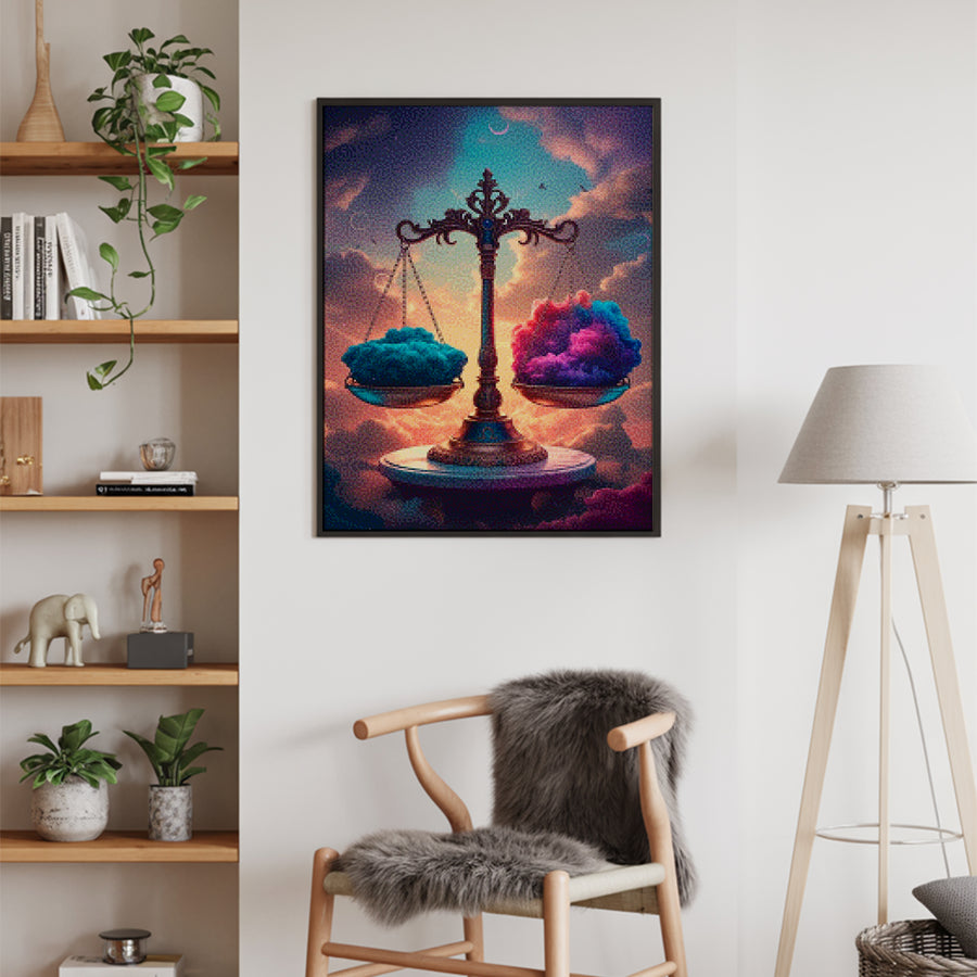 Diamond Painting - Sterrenbeeld - Weegschaal