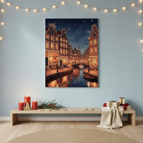 Diamond Painting - Sterrenverlichte avond in Amsterdam