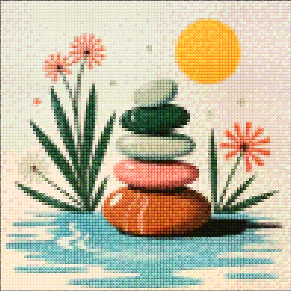 Mini Diamond Painting - Stille kiezel