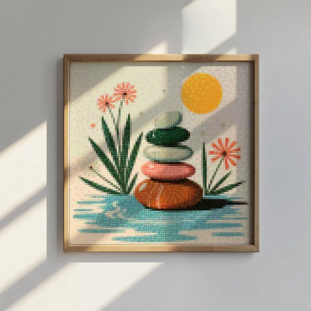 Mini Diamond Painting - Stille kiezel