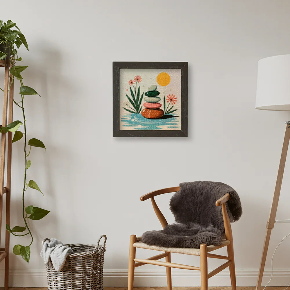 Mini Diamond Painting - Stille kiezel