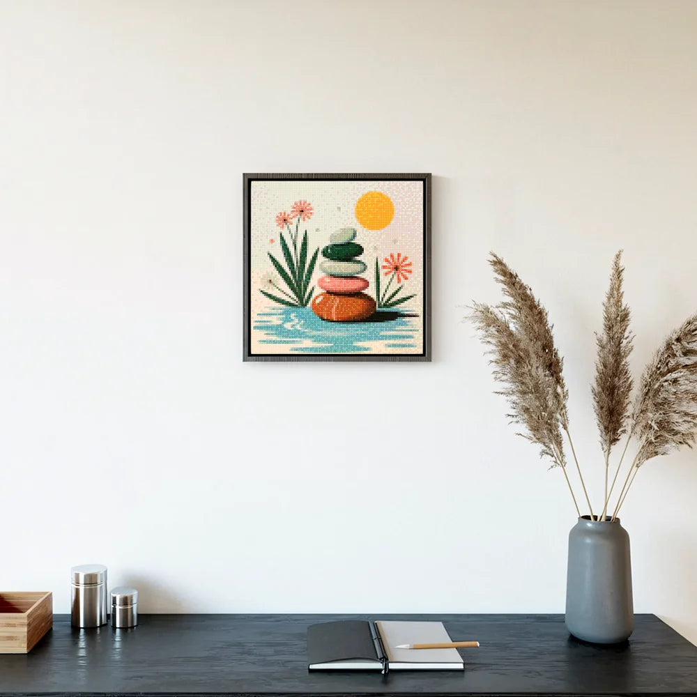 Mini Diamond Painting - Stille kiezel