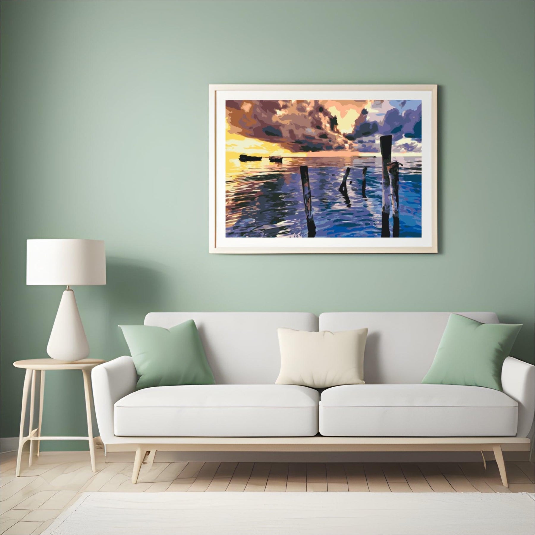 Diamond Painting - Stormachtige zonsondergang - SEOS Shop ®