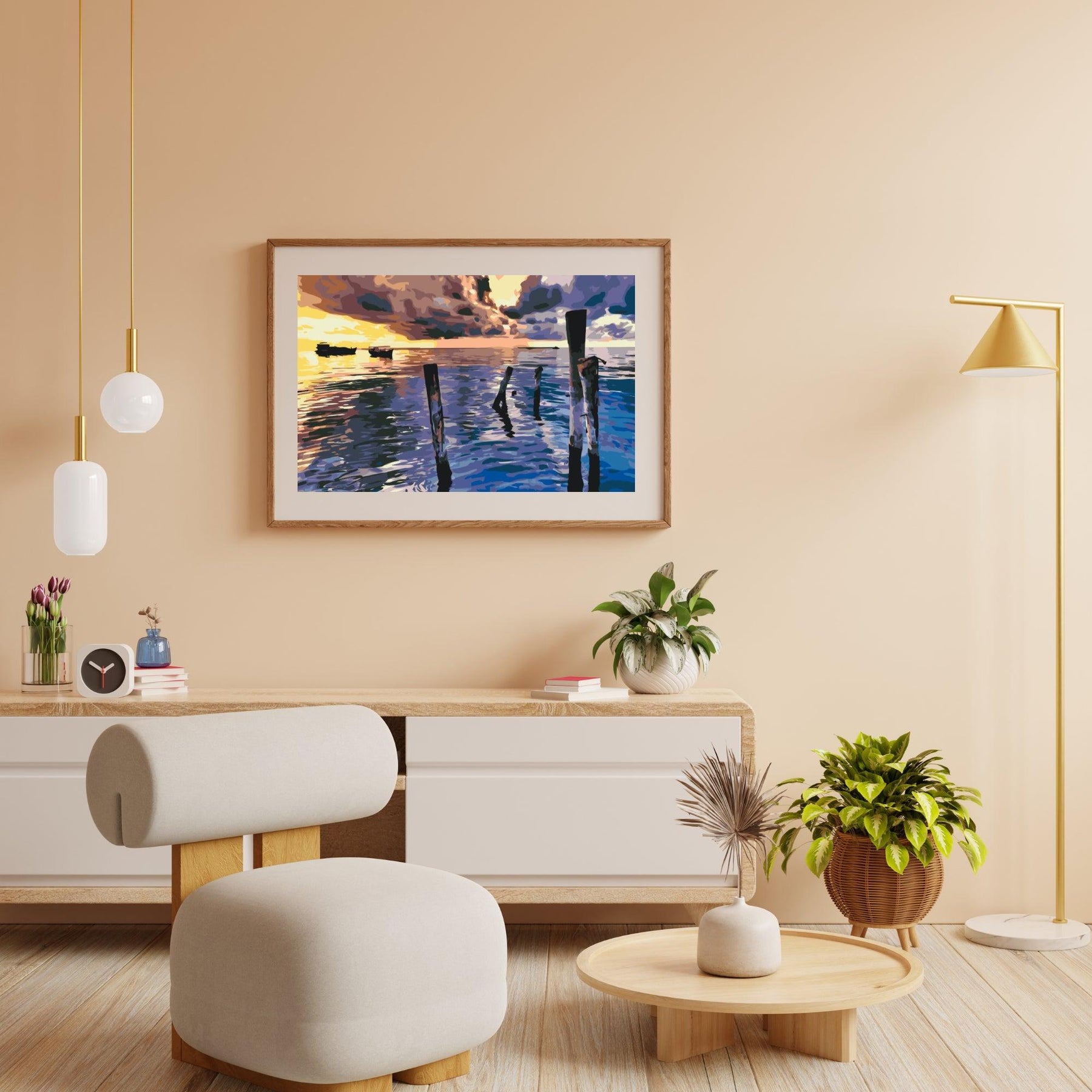 Diamond Painting - Stormachtige zonsondergang - SEOS Shop ®