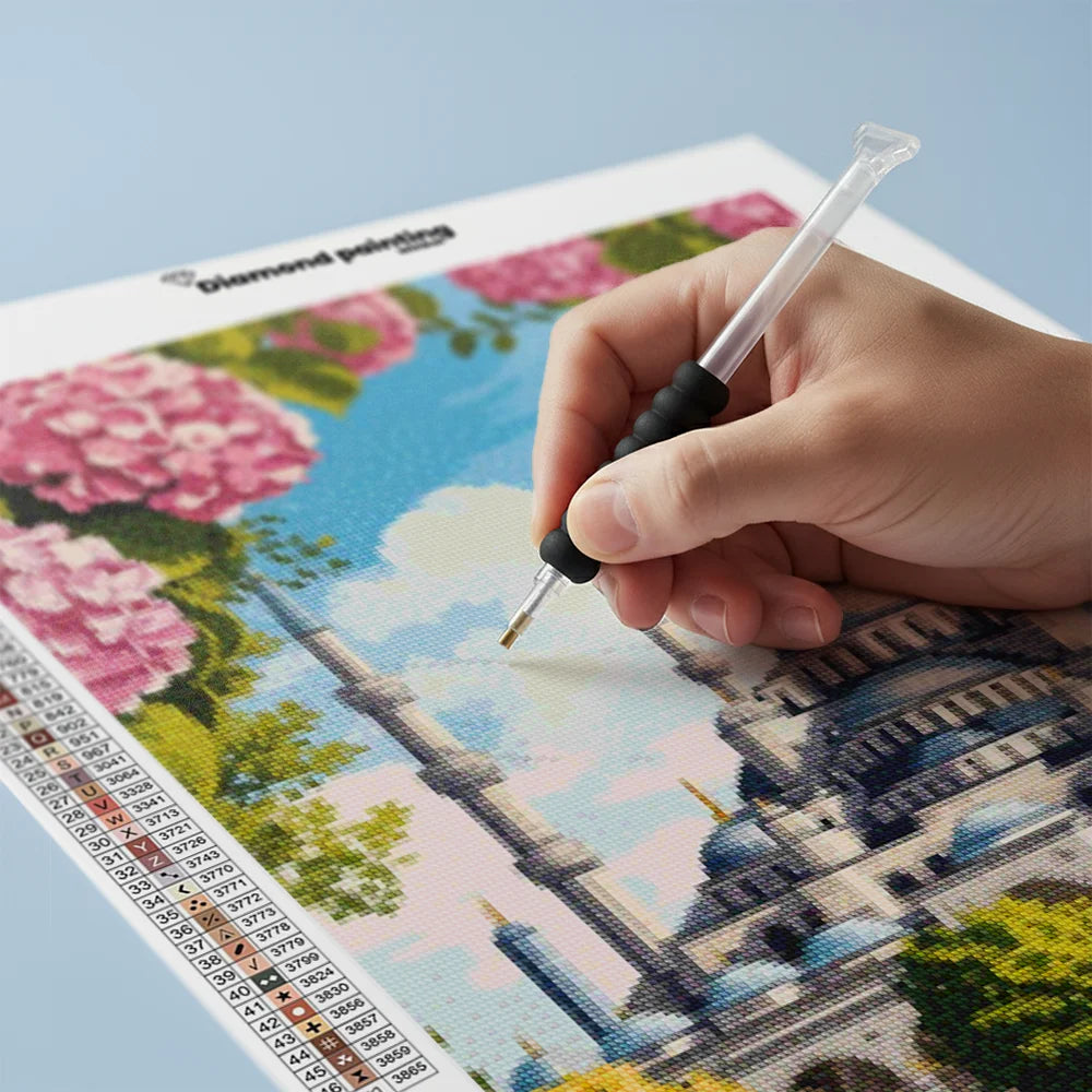Diamond Painting - Tuin van de Blauwe Moskee