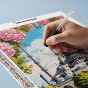 Diamond Painting - Tuin van de Blauwe Moskee
