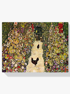Diamond Painting - Tuinpad met kippen
