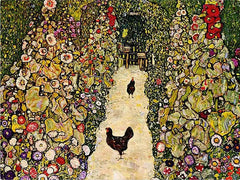 Diamond Painting - Tuinpad met kippen