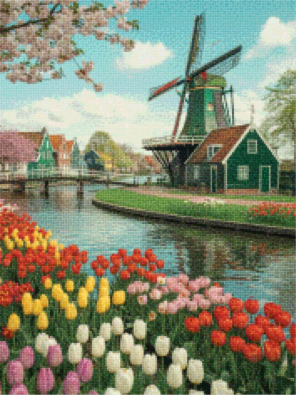 Diamond Painting - Tulpen & Windmolens