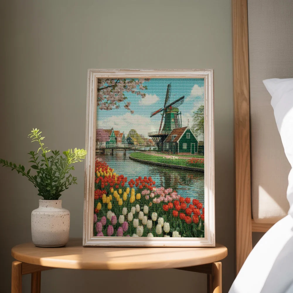 Diamond Painting - Tulpen & Windmolens