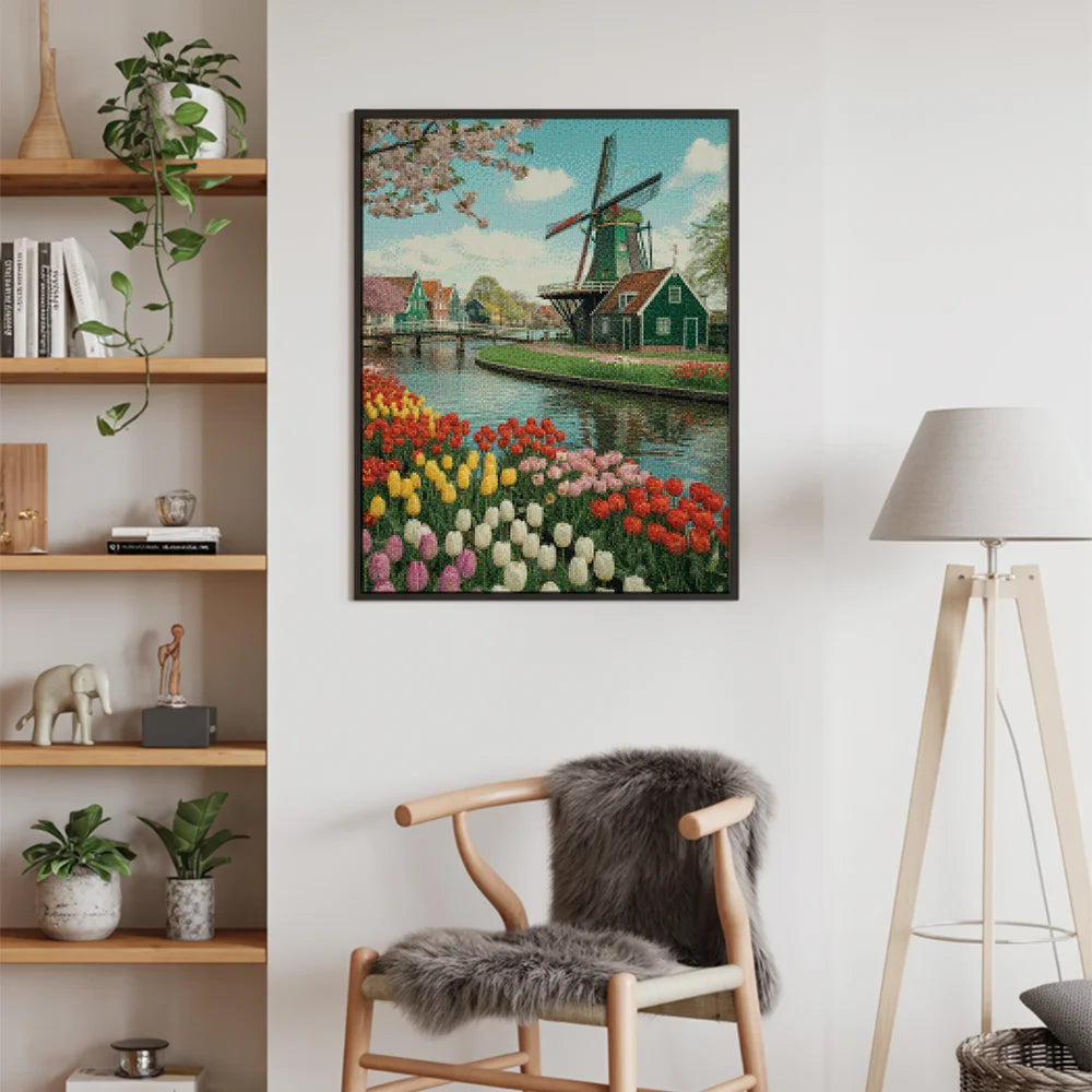 Diamond Painting - Tulpen & Windmolens
