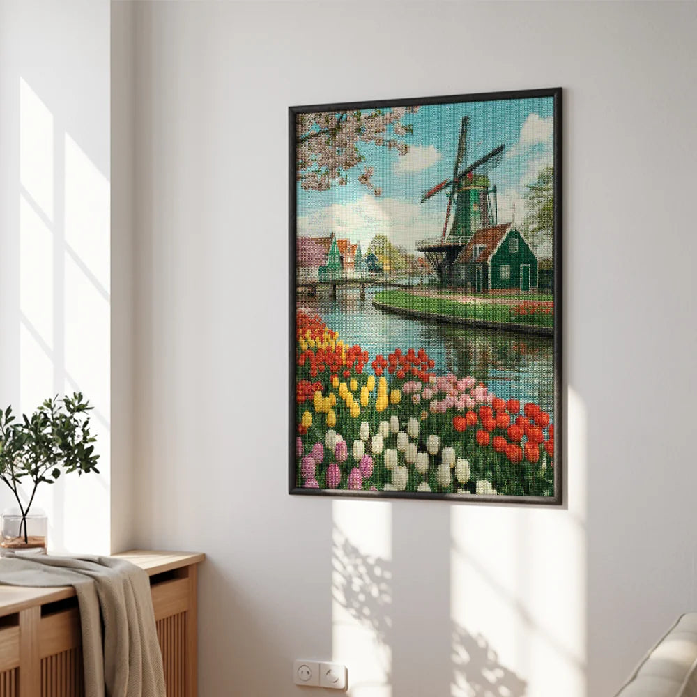 Diamond Painting - Tulpen & Windmolens