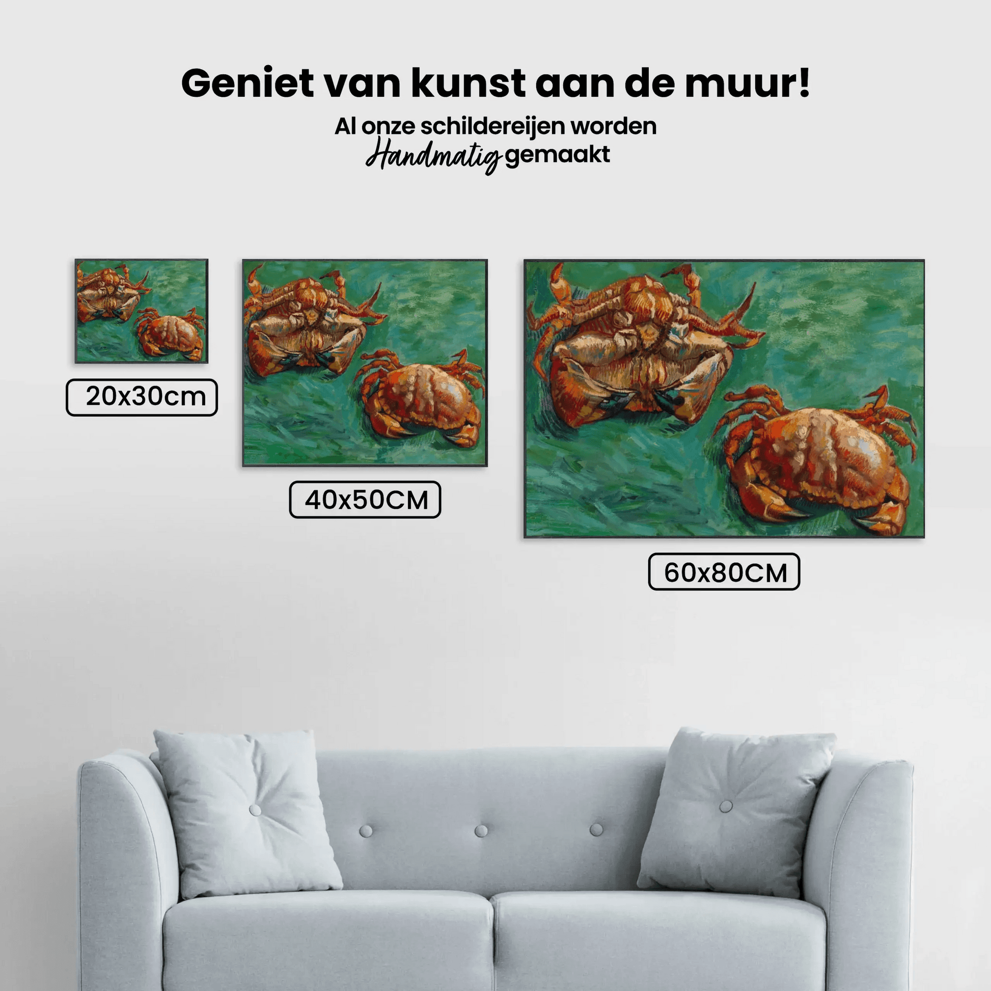 Diamond Painting - Twee krabben