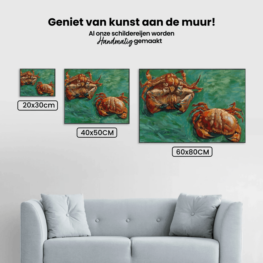 Diamond Painting - Twee krabben